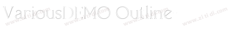 VariousDEMO Outline字体转换